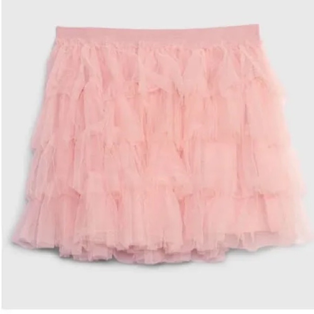 Pink Ruffled Kids Skirt